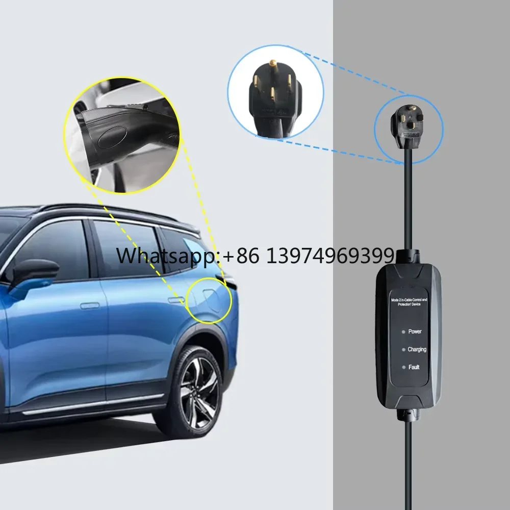 9kW 16A SAE J1772 Type 1 モバイルレ - Portable Ev Charger のレビューと価格