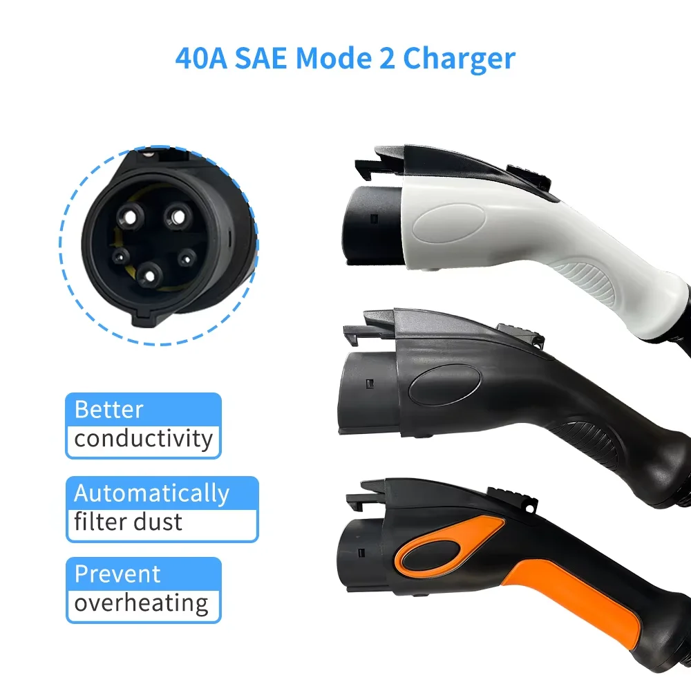 9kW 16A SAE J1772 Type 1 モバイルレ - Portable Ev Charger のレビューと価格