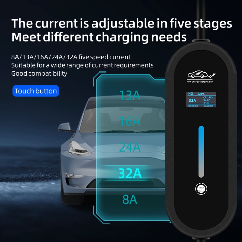 電気自動車用ポータブル充電器,ケーブルタイプ2,iec621 - Ev Charger Adapter のレビューと価格