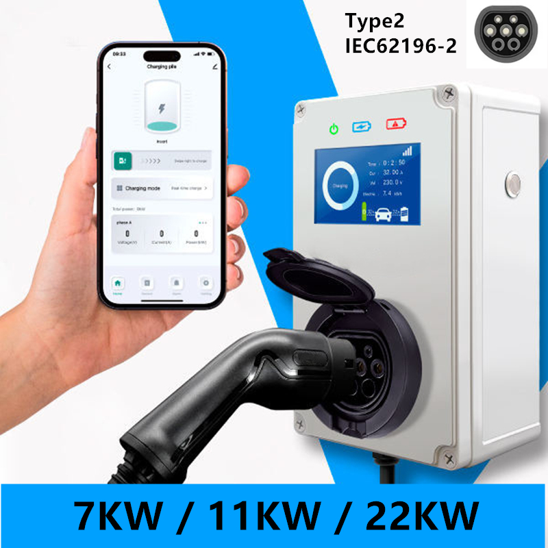 タイプ2 EV充電器 32A 7KW充電ステーション IEC - Wallbox Ev のレビューと価格